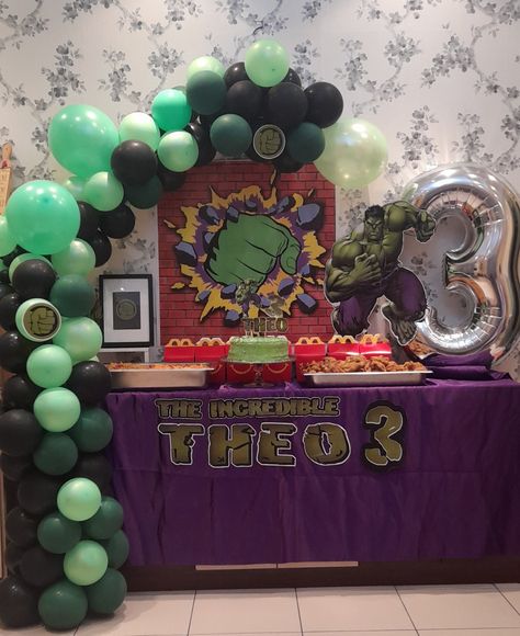 Hulk Birthday Party Decoration Hulk Birthday Party Decorations, Hulk Birthday Party, Hulk Birthday Parties, Hulk Birthday, The Incredible Hulk, Birthday Party Decoration, Incredible Hulk, Birthday Theme, Party Decoration