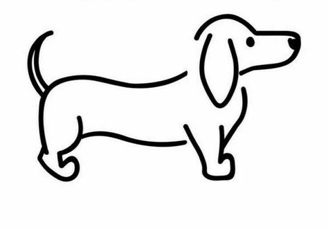 Daschund Doodles, Dog Carrying Bag, Arte Dachshund, Dog Drawing Simple, Puppy Drawing, Dog Enrichment, Dachshund Art, Wire Haired Dachshund, 강아지 그림