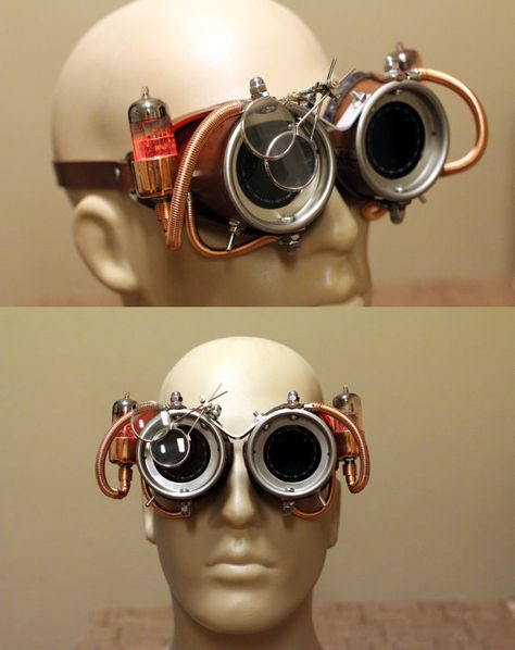 Goggles On Head Reference, Elf Werewolf, Goblin Artificer, Future Helmet, Goggles Drawing, Steampunk Googles, Steampunk Glasses, Steampunk Crafts, Steampunk Goggles