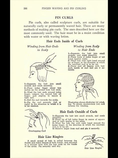 1930s Curl Pattern, Pin Curl Pattern, Curling Pattern, Marcel Waves, Pin Curl, Finger Wave, 1920s Hair, Finger Waves, Hair Curling