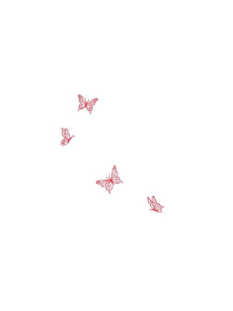 Red Butterfly Tattoo Design, 4:44 Tattoo Ideas, Simple Upper Back Tattoo Women, Butterfly Red Tattoo, Butterfly Tattoo Red Ink, Simple Red Tattoo, Minimalistic Butterfly Tattoo, Tiny Hand Tattoos, Butterfly Tats