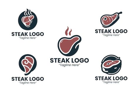 Steak Logo, Logo Collection, Premium Vector, Graphic Resources, Steak, ? Logo