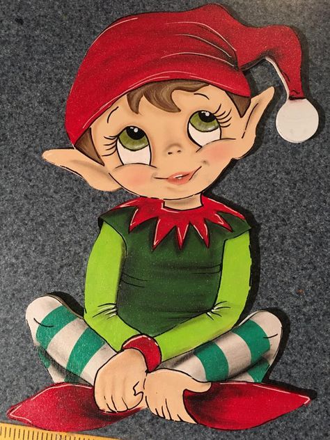 Elf Christmas Art, Conference Room Halloween Decor, How To Draw A Christmas Elf, Elf Faces Christmas, Christmas Elf Painting, Elf Drawings Christmas, Christmas Elf Drawing, Elves Painting, Christmas Elf Art