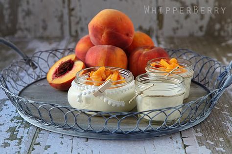 Peaches and Cream Panna Cotta Panna Cotta Recipe, Peaches And Cream, Refreshing Desserts, Peach Recipe, Creamy Desserts, Peaches Cream, Peaches N Cream, Eat Dessert First, In A Jar