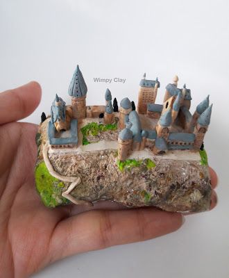 Harry Potter Air Dry Clay Ideas, Mini Creations, Harry Potter Castle, Harry Potter 3d, Harry Potter Miniatures, Harry Potter Set, Potters Clay, Wicked Ways, Harry Potter Merchandise