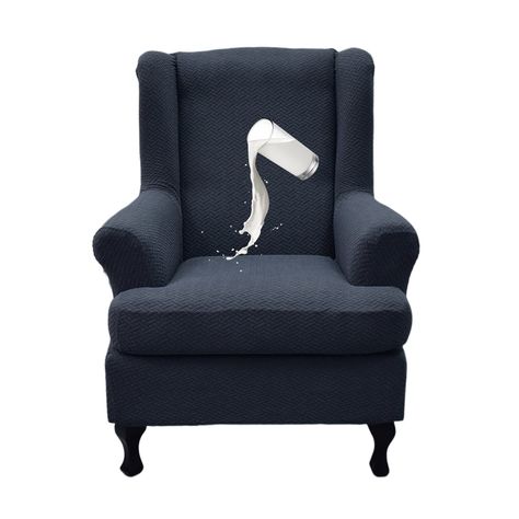 PRICES MAY VARY. High Quality Wingback Chair Slipcovers: CRFATOP 2-piece wingback slipcovers is made of 92% polyester and 8% spandex. Soft, wrinkle-resistant, anti-pilling, breathable, no fading, no pilling, smooth and wrinkle free, no need to worry about deformation after long-term use. Stretchy and strong enough to fit most types of wingback chairs perfectly 2 Pieces Design: CRFATOP wingback chair slipcovers has 2 pieces, included 1pc wing cover and 1pc cushion cover. Fit well for most wing ch Velvet Wing Chair, Wingback Rocking Chair, Wingback Chair Slipcovers, Armchair Covers, Wingback Chair Covers, Wingback Chairs, Wingback Armchair, Chair Slipcovers, Armchair Slipcover