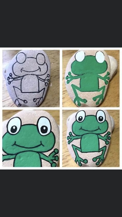 Rock Painting Tutorials, Painted Garden Rocks, Garden Rock Art, Rock Painting Tutorial, Painted Rock Animals, Painted Rocks Kids, Painted Rocks Craft, Painted Rocks Diy, Rock Painting Ideas Easy