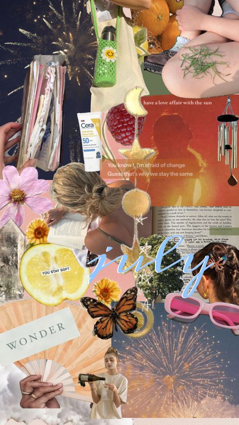 #july #july2023 #julymoodboard July Mood Board, July Aesthetic, Aesthetic Collage, Love Affair, Create Collage, Creative Play, Mood Boards, Mood Board, Collage