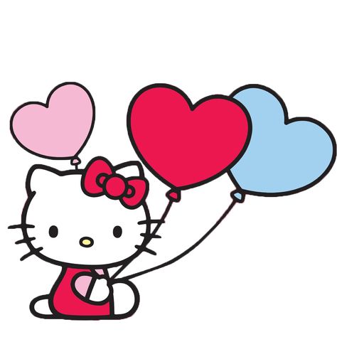 Hello Kitty With Balloons Hello Kitty Clipart, Hello Kitty Imagenes, Images Hello Kitty, Computer Icons, Hello Kitty Printables, Transparent Clipart, Hello Kitty Images, Kitty Images, Hello Kit