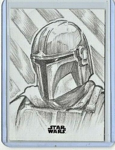 2020 ANTHONY SKUBIS TOPPS STAR WARS THE MANDALORIAN ARTIST SKETCH 1/1!! Mandalorian Drawing Pencil, Mandalorian Art Drawing, Mandolorians Drawing, The Mandalorian Sketch, Star Wars Drawings Pencil, Mando Drawing, Star Wars Sketches Pencil, Star Wars Drawing Ideas, Star Wars Drawings Sketch