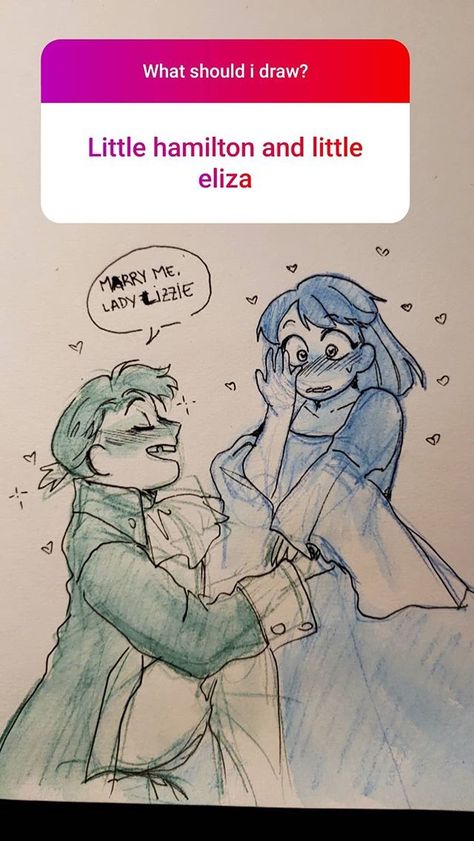 Eliza And Alexander Fanart, Hamliza Fanart, Eliza Hamilton Fanart, Hamilton Eliza, Hamilton Ships, Hamilton Drawings, Lams Hamilton, Hamilton Comics, Eliza Schuyler