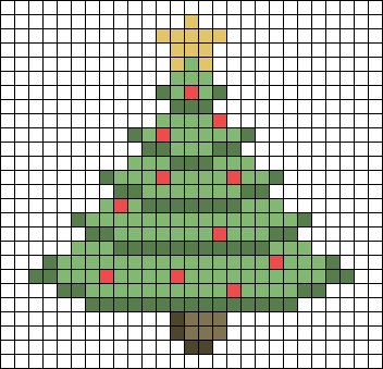 Pixel Christmas Tree, Christmas Pixel Grid, Christmas Tree Tapestry Crochet, Christmas Tree Cross Stitch Pattern, Christmas Knitting Graphs, Alpha Pattern Christmas, Christmas Alpha Patterns, Christmas Tree Alpha Pattern, Crochet Christmas Tree Blankrt