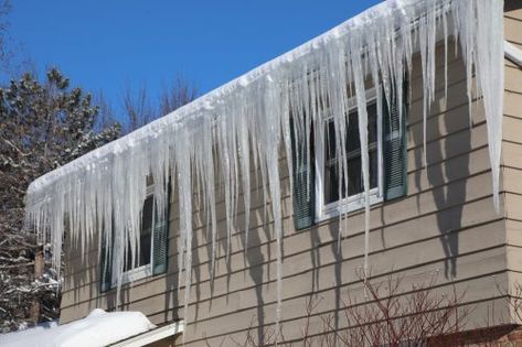 Should you install heat cables to prevent ice dams? — Structure Tech Home Inspections Water Damaged Ceiling, Ice Dams, Flooded Basement, Tech Home, Home Inspection, Vaulted Ceiling, How To Increase Energy, The Ice, Building A House