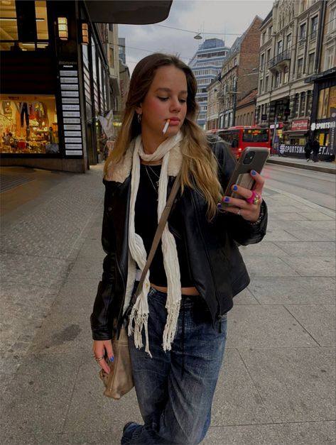 #aesthetic #downtown #downtowngirlaesthetic #rock #rockstar #style #cigarettes Aesthetic Downtown, Rockstar Style, Downtown Girl, Cabin Crew, Mom Style, Cabin, Leather, Pins, Quick Saves