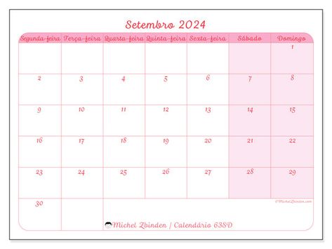 Calendário Setembro 2024 63SD Sunday To Saturday, Calendar With Holidays, February Calendar, July Calendar, August Calendar, Calendar May, Calendar March, 2016 Calendar, 2019 Calendar