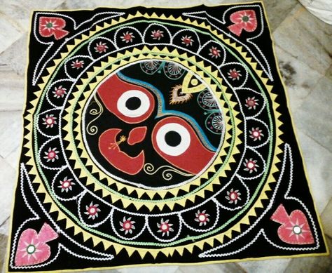 Pipli Art Motif, Pipli Art, Pichwai Painting, Pichwai Paintings, Geometry Pattern, Indian Folk Art, Geometry, Folk Art, Embroidery