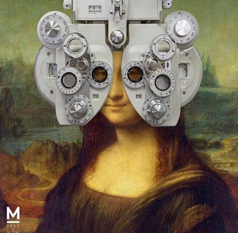 Opthamologist Aesthetic, Mento Mori, Optometry Aesthetic, Optometry Art, Optician Marketing, Eyewear Store Design, Eye Facts, Mona Lisa Parody, Mona Lisa Smile