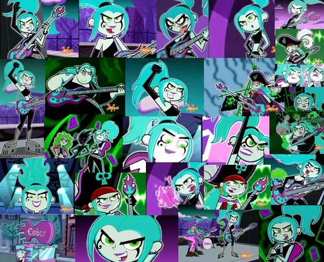 Danny Phantom Ember, Ember Mclain, Doll Aesthetic, Ghost Boy, Animation Tutorial, Danny Phantom, King Of Fighters, Halloween Outfits, Nickelodeon