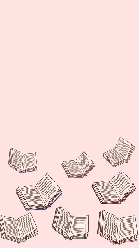 #bookwallpaper #pastelpinkaesthetic #simpleaestheticwallpaper #iphonewallpapers #pastelcolor Ipad Wallpaper Aesthetic Books, Pink School Background, Book Wallpaper For Laptop, Cute Reading Wallpaper, Book Club Images, Just One More Chapter Wallpaper, Book Club Aesthetic Wallpaper, Book Club Wallpaper, Bookish Screensavers