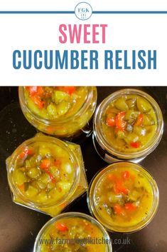 Cucumber And Pepper Relish, Easy Cucumber Relish, Preserved Cucumber Recipes, Sweet Cucumber Relish Recipe, Cucumber Pickles Easy, Cucumber Chutney Recipes, Green Relish Sweet, Cucumber Pickles Recipes, Preserving Cucumbers Without Pickling