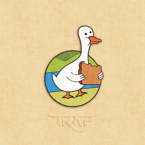 Duck Bread Drawing, Duck With Baguette, Duck Eating Bread Drawing, Duck Holding Knife, Cute Duck With Knife Drawing, Adventure Time Drawings, Duck Pins, Piece Of Bread, Adventure Time