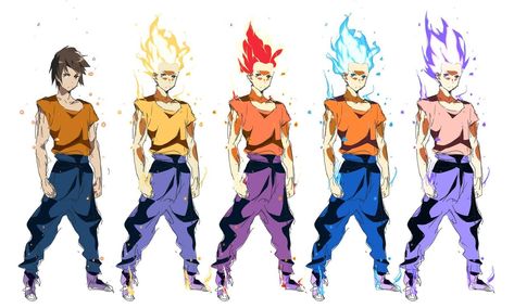 Fire Bending Poses, Fire Bending, Dragon Z, Fire Hair, Dbz Art, Model Sheet, Black Anime Characters, Dragon Ball Super Manga, Dragon Ball Artwork