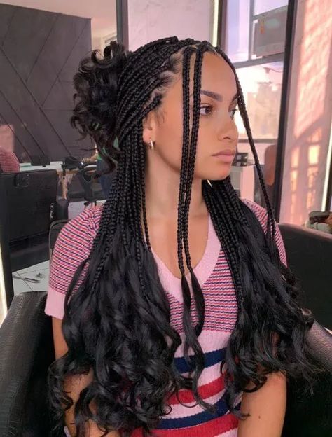 20+ Best French Braid Hairstyles for Black Women in 2024 14 French Braid Black Hair, Braid Black Hair, French Braids With Extensions, French Braids Black Hair, Braid Hairstyles For Black Women, French Braid Styles, French Braid Ponytail, Hairstyles For Black Hair, Braided Hairdo