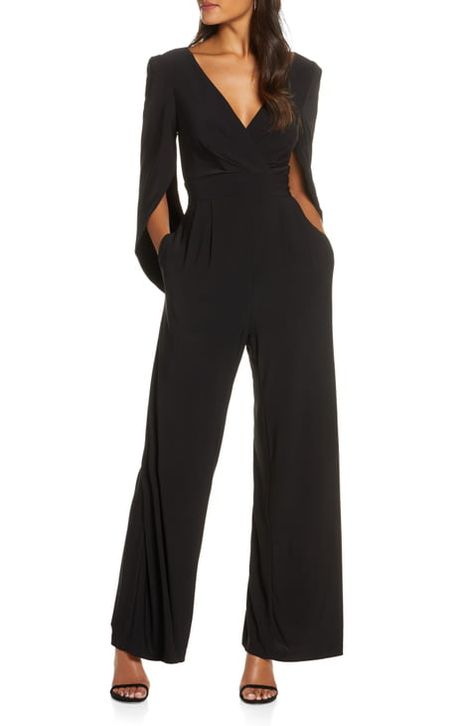 Black Jumpsuit Outfit Wedding, Formal Jumpsuits For Women Wedding, Black Jumper Outfit, Formal Black Jumpsuit, Jumpsuits For Women Formal, Classy Jumpsuit Outfits, Jumpsuit Outfit Wedding, Black Jumpsuit Outfit, Bride Jumpsuit