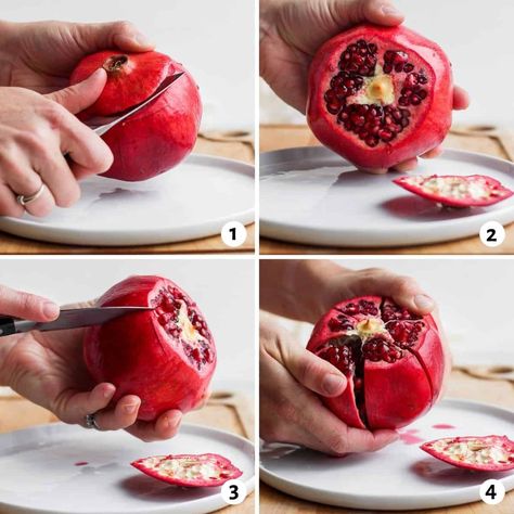 Cut Pomegranate How To, How To Peel A Pomegranate Simple, How To Pomegranate Seeds, How To Seed Pomegranate, How To Cut A Pomegranate Easy, How To Peel A Pomegranate, How To Open A Pomegranate, How To Eat A Pomegranate, How To Cut A Pomegranate