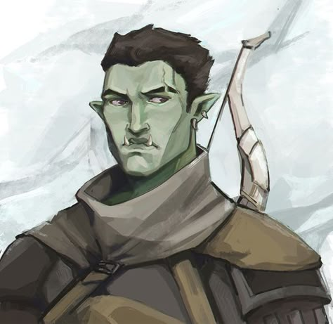 Tores by incredible-lama on DeviantArt Half Orc Dnd Male, Half-orc Male, Dnd Orc, Ranger Dnd, Half Orc, Pathfinder Character, Dnd Races, Fantasy Races, Dungeons And Dragons Characters