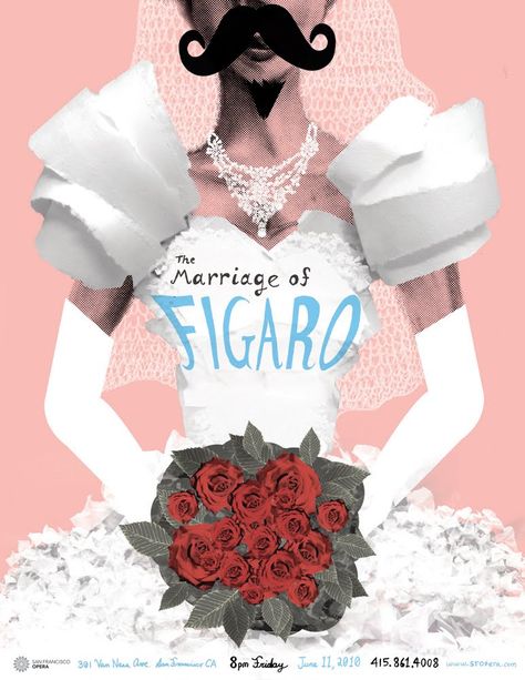 The Marriage of Figaro Opera Poster This was a poster I designed for a studio class where we all were to make posters based off of differen... Opera Design, The Marriage Of Figaro, Royal Opera House London, Marriage Of Figaro, Opera Poster, Ballet Poster, Theatre Posters, Graphics Sketchbook, Mystery Man