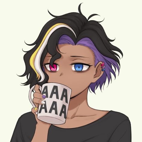 sipppic.twitter.com/UjbVuDHgBK Anime Hair Reference, Drawing Pfp, Nonbinary People, Hair Drawing, Non Binary, Hair Reference, Anime Hair, To Draw, Twitter