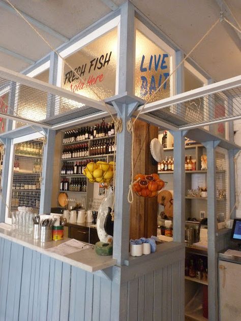 beachcomber: the fish shop Fish Monger, Places And Spaces, Seafood Shop, Fish Restaurant, Lobster Shack, Fish Shop, Restaurant Themes, Fish And Chip Shop, Small Restaurant