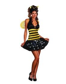 Miss Bee Dee Lightful Illuminated Adult Womens Costume Bumblebee Costume, Bumble Bee Costume, Halloween Costume Store, Bee Costume, Fancy Dress Outfits, Special Clothes, Costume Collection, Stinger, Halloween Accessories