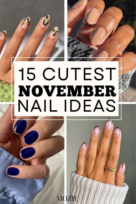 November Nails Ideas, November Nail Ideas, November Nail, Cute Nail Ideas, Nails November, White Chrome Nails, November Ideas, Pale Pink Nails, Neutral Nail Color