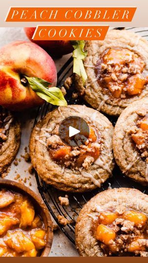 12K views · 1.7K reactions | Peach Cobbler Cookies - thick & chewy cinnamon cookies, peach cobbler filling, brown sugar streusel & a vanilla glaze 🥹🍑

Google“blue bowl peach cookies“ or tap the 🔗 in my profile @bluebowlrecipes for the recipe — https://bluebowlrecipes.com/peach-cobbler-cookies/

#peaches #cookiegram #cookielove #bakingfun #reelofinstagram #summerrecipes | Stephanie Simmons | Alan Silvestri · Amas Veritas Peach Cobbler Filling, Peach Cobbler Cookies, Cobbler Cookies, Amas Veritas, Stephanie Simmons, Peach Filling, Spiced Cookies, Southern Peach Cobbler, Peach Cookies