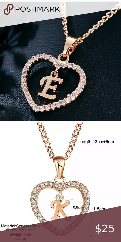 Gold Letter E Love Heart Crystal Pendant Necklace Condition:100% new and high quality Special design and unique structure, a popular item Attractive and stylish design, makes you trendy   Perfect fashion accessory for day or night out Suitable for wedding, party, daily use A good decoration for fashion Material: Alloy+Crystal Length: approx.43+6cm Color:Gold Jewelry Necklaces Letter K Necklace, K Necklace, Heart Crystal, Crystal Pendant Necklace, Gold Letter, Gold Jewelry Necklace, Faux Pearl Necklace, Silver Moon, Black Necklace