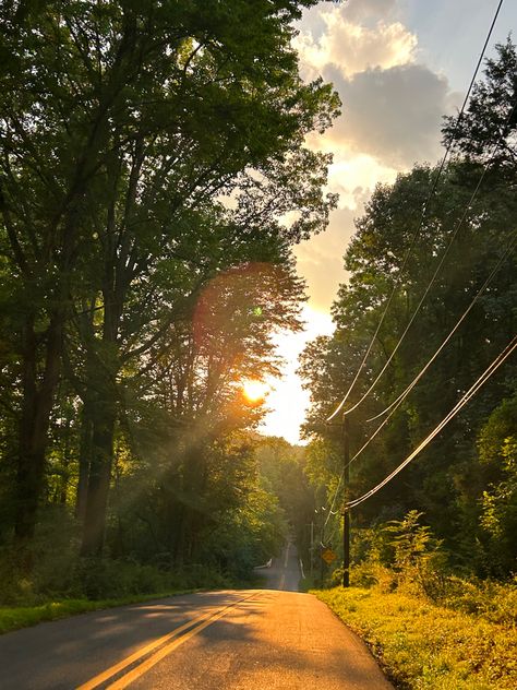 #driving #backroad Backroads Aesthetic, Back Road, Fall Aesthetic, Early Morning, Summer 2024