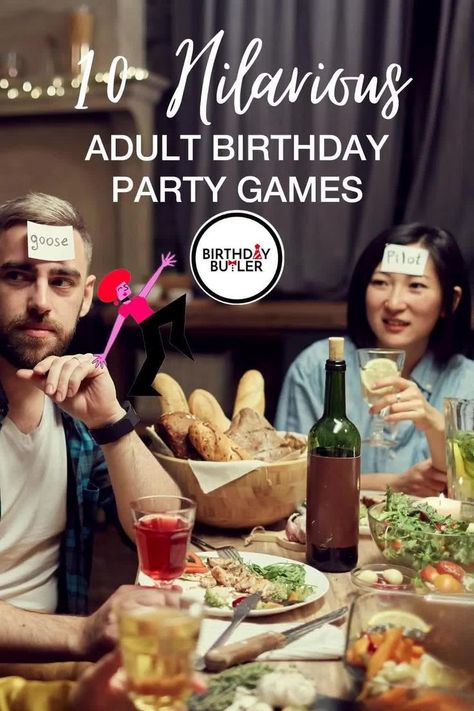 Adult Birthday Activities, Adult Birthday Party Activities, Dinner Party Games For Adults, Birthday Party Games For Adults, 40th Birthday Party Games, 50th Birthday Games, 40th Birthday Games, Funny Birthday Party, Fun Games For Adults