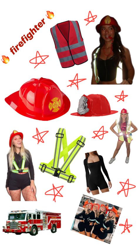 Firefighter Costume Women, Firefighter Halloween, Fireman Costume, Girl Firefighter, Firefighter Costume, Girl Costumes, Costumes For Women, Halloween Outfits, Firefighter