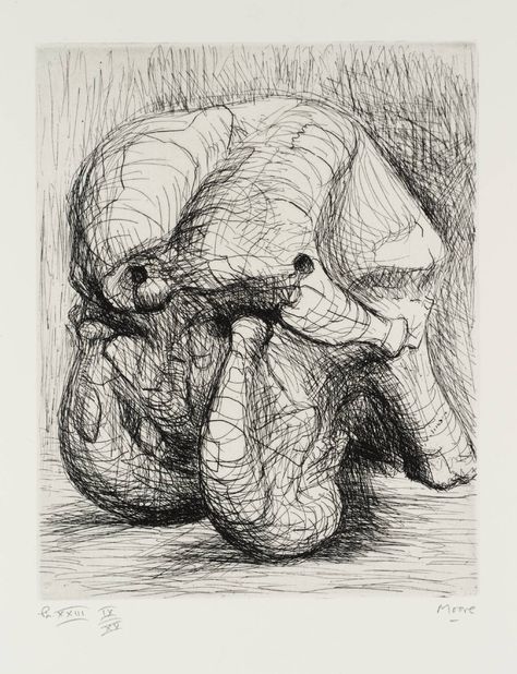 Henry Moore OM, CH ‘Elephant Skull Plate XXIII’, 1969 © The Henry Moore Foundation, All Rights Reserved, DACS 2014 Henry Moore Drawings, Natural Form Artists, Henri Moore, Elephant Skull, Cross Contour, Henry Moore Sculptures, Observational Drawing, Henry Moore, Contour Drawing