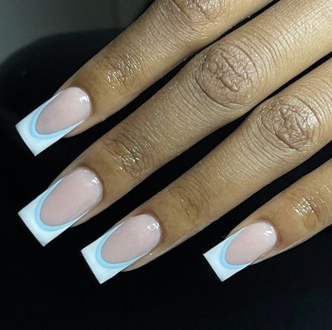 French Holiday Nails, White Frenchies, French Holiday, Nails French Tip, Cute Short Nails, French Acrylic Nails, Nails French, White French, Square Acrylic Nails