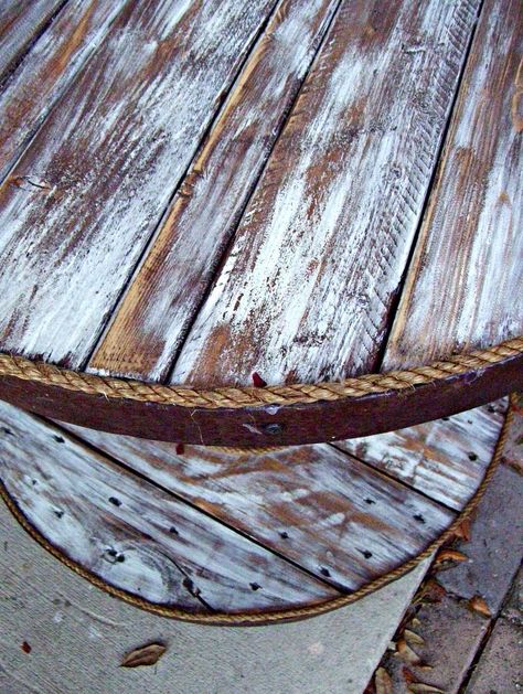 Cable Spool and Old Barrel Table