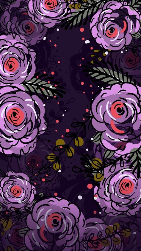 Mi Wallpaper, Plum Art, Floral Walls, Purple Flowers Wallpaper, Wallpaper Purple, Flowery Wallpaper, Cartoon Wallpaper Hd, Plant Wallpaper, Flower Background Wallpaper