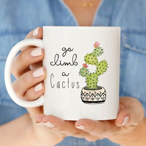 Masters Graduation Pictures, Cactus Funny, Cactus Decor, Cute Coffee Mugs, Free Hugs, Cute Cups, Funny Mug, Graduation Pictures, Coffee Quotes