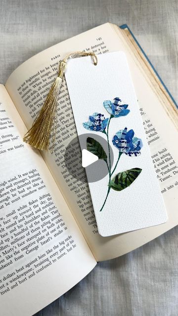 Make A Bookmark, Textile Collage, Bookmark Template, Creative Block, To The Rescue, Different Fabrics, Fabric Scraps, A House, Fiber Art