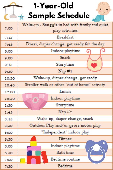 Sample schedule for a one year old Homeschooling One Year Old, 1 And A Half Year Old Schedule, One Year Old Daily Schedule, 12 Month Old Nap Schedule, One Year Old Schedule Two Naps, One Year Old Eating Schedule, Schedule For 12 Month Old, One Year Old Schedule At Home, 16 Month Old Schedule