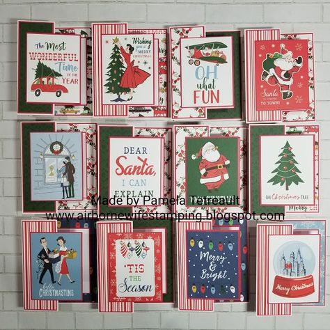 Recollections Christmas Cards, Carta Bella Christmas Cards, Echo Park Christmas Cards, Jess Crafts, Sheetload Of Cards, Cards Sketch, Ephemera Cards, Happy Monday Everyone, Echo Park Paper