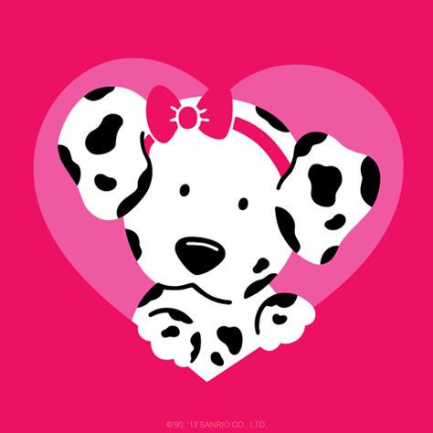 Spottie Dottie I adored the fashion dalmation way back when. Spottie Dottie Sanrio, Spottie Dottie, Spotty Dotty, Hello Kitty Friends, Hello Kitty My Melody, Twin Stars, Hello Kitty Sanrio, Hello Kitty And Friends, Bon Bon