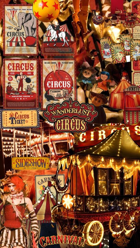 #clown #circus #circusaesthetic Clown Backgrounds, Circus Moodboard, Carnival Core, Circus Core, Vintage Dressing Rooms, Carnival Aesthetic, Circus Decor, Surrealism Collage, Dark Carnival